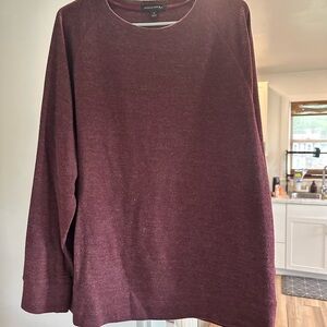 Men's Burgundy Sweater by Marks & Spencer